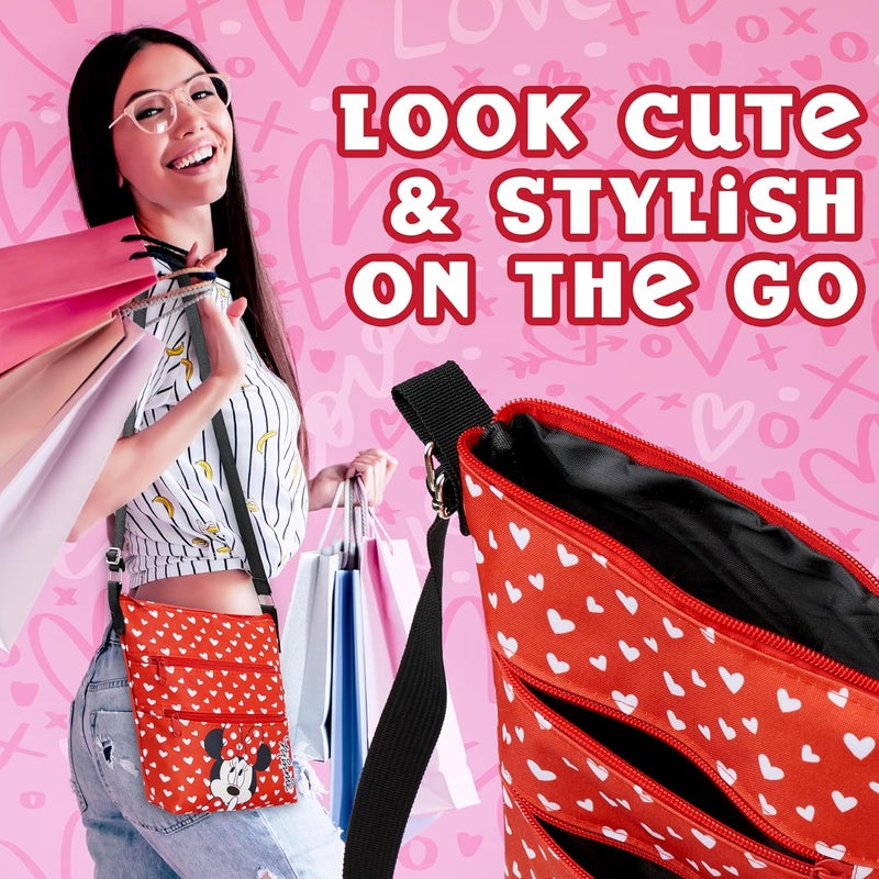 Disney Cross Body Bag for Kids - Shoulder Bag Girls Accessories Adjustable Strap Bags for Girls - Minnie Mouse Gifts - Image 5
